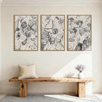 BINCUE Framed Food Wood Wall Art Set of Three Modern Cheers Kitchen Wall Decor Abstract Friends Party Art Print for Kitchen Dining Room Living Room 16x24 Inch
