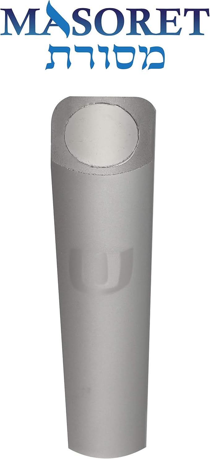 3-Piece Aluminum Door Mezuzah Cases: Special Profile, No Holes, 4-Inch 10cm Hebrew Parchment Scroll Holder Boxes
