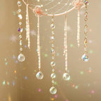 Artilady Butterfly Dream Catchers with Crystals - Large Boho Pink Moon Dream Catcher Wall Decor Home Decorations Girls Kids Baby Bedroom Room Decor Christmas Birthday Teen Girl Boys Gifts