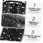 Mobestech Umbrella Storage Organizer Stylish Iron Art Umbrella Stand for Home Entryway and Spacious Multifunctional Design for Canes and Decor for Lobby and Mall