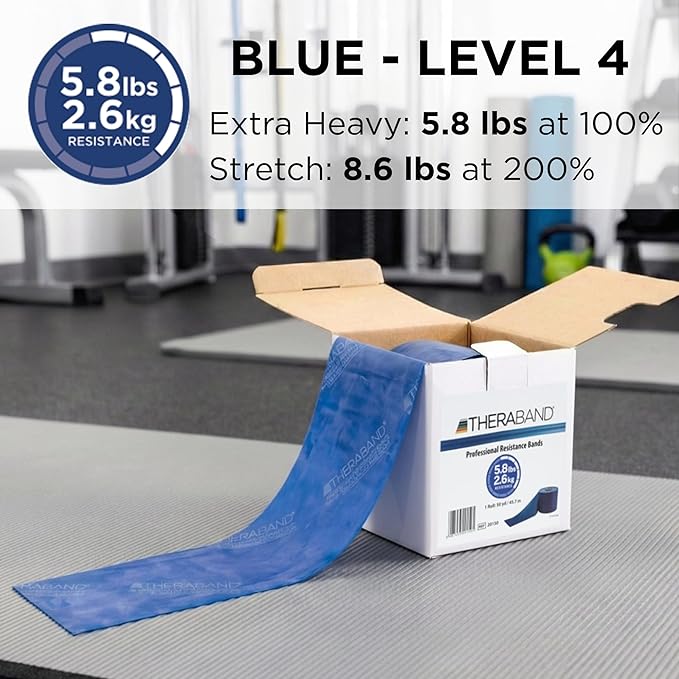 THERABAND Resistance Band, Special Heavy, 50-Yard Roll, Elastic Band for Exercise
