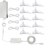 Meonum Christmas Village Light System Set Accessory Cord Compatible with Department 56 Christmas Building and Accessory Craft Village House Lighting System, Blow Mold Light(with 10 LED Light Bulbs)