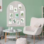 Large Cork Board for Wall & Office Decor, 48" x 36" Arched Felt Bulletin Board Pin Board Vision Board with 30 Pins – 12 Customizable Wall Tiles for Office Home Bedroom,Photo & Picture Display