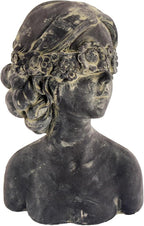Beautiful Women Faces Resin Sculptures,Resin Art Statues Ornaments, Collectible Figurines for Home Living Room Office Shelf Decoration, Housewarming Great Gifts Ideas, Women with Wreaths