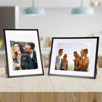 Rempry 11x14 Picture Frame, Display 8.5x11, 8 1/2x11 Certificate Document Award with Mat or 11x14 Without Mat, Wall Gallery Photo Frames, Black, 1 Pack
