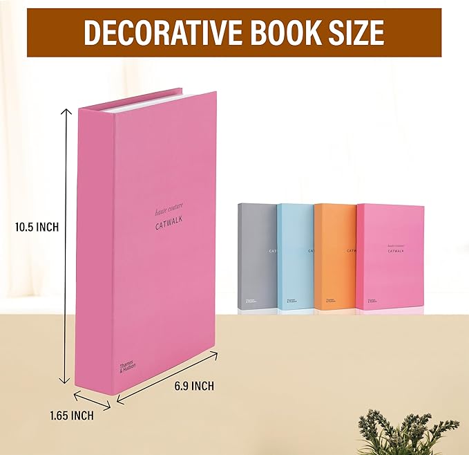 PROBENEX ICON Large | 4 PCS Faux Decorative Books for Home Decor | Not Real Books (Cardboard Boxes) | Coffee Table, Shelf Styling & Modern Aesthetic Accent Pieces for Living Room