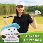 Golf Gifts, Positive Crochet Funny Golfers Presents for Women, Emotional Help Handmade Knitted Golf Themed Doll, Funny Gag Gifts for Golfers