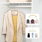 Nature Smile Non Slip PVC Coating Sweater Hangers,Dress Suit Coat Hangers,Shoulder Bump Free Golf T Shirts Clothes Hangers (Silvery Grey Color 20 Pack)