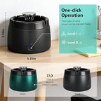 Smokeless Ashtray 2 in 1 Air Purifier Ashtray Smoke Removing Ash Tray Portable Smokeless Ashtrays USB Rechargeable Electric Ashtrays Indoor for Car Home and Office (Green)