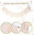 Gcroet Tassel Garland 100cm/39.37inch Woven Hanging Vintage Color Decorative Macrame Wall Decor for Living Room Bedroom ...