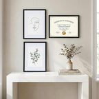 Rempry 8.5X11 Certificate Picture Frames Set of 11, Black 8.5x11 Photo Frames without Mat or Displays 6X8 Picture with Mat, Wall Mount or Tabletop Display for Home, Office