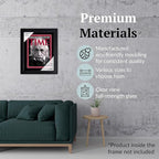 Creative Picture Frames 8.25 x 11.25 Magazine Frame with Full-Strength Glass, Holds Up To A 1/4" Thick Media with Installed Hangers for Easy Mounting, 11x14 Black Frame with Black Mat