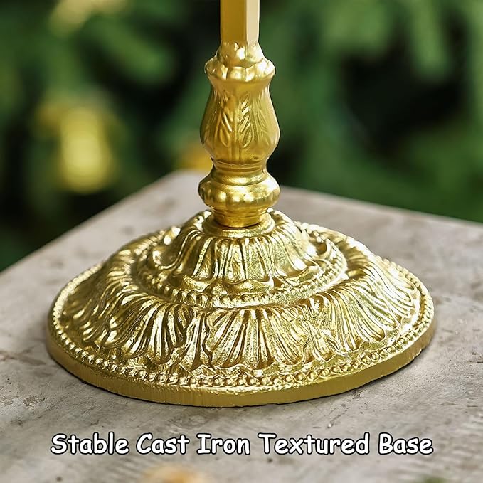 Wreath Stands for Display, Metal Wreath Holder Stand, Standing Wreath Hanger with Wrought Iron Base, Adjustable Tabletop Display Stand for Christmas and New Year Wreath, Wedding Party Decor, Gold