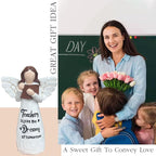 Teacher Appreciation Gifts, Thank You or Retirement Gifts for Women Teacher, Mothers Day Teachers Gift, Angel Hand-Painted Figurines Statue, 5.9 Inches Resin Doll Tabletop
