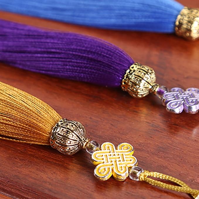 Chinese Knot Tassels Pendant Handmade Polyester Tassels Chinese Tassels Great for Home Decors and Festival Ornament