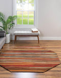 Unique Loom Barista Collection Area Rug - Icatu (7' 1" Octagon, Beige/Brown)