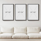 Large 3D Textured Framed Black Abstract Wall Art for Living Room, 3 piece Modern Minimalist Geometric Texture Artwork for Walls, Sandstone Art Pictures for Bedroom Hallway Office Wall Decor 24x36 In