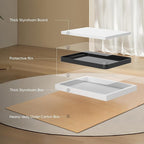 Sweetcrispy Bathroom Mirror 36x24 Inch Black Metal Framed Rounded Rectangle Vanity Mirrors for Wall, Over Sink, Farmhouse, Restroom, Anti-Rust, Modern Decorative, Horizontal or Vertical Hanging