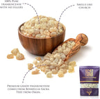 Frankincense Resins | Boswellia Sacra Frankincense Incense |Chruch Incense Olibanum Gum Bulk |Luban 100 Grams (3.5 Ounce)
