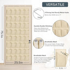 40-Pocket Over the Door Shoe Organizer - Large Mesh Pocket Hanging Shoe Organizer,Behind the Door Shoes Storage Holder Hanger