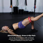 Crossover Symmetry Hip & Core System - Loop Resistance Home Workout Bands to Stretch and Strengthen Legs, Butt, HIPS, Thighs and Glutes, Includes Online Exercise & Training Guide