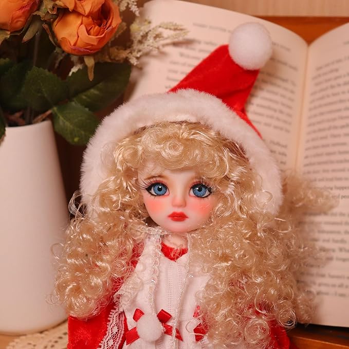 Original 1/6 Scale Anime Doll with Hand-Painted Face, Unique Cute Collectible Ball-Jointed Doll with Removable Outfit, 30cm Art Figure for Christmas & Birthday Gifts (Clara)