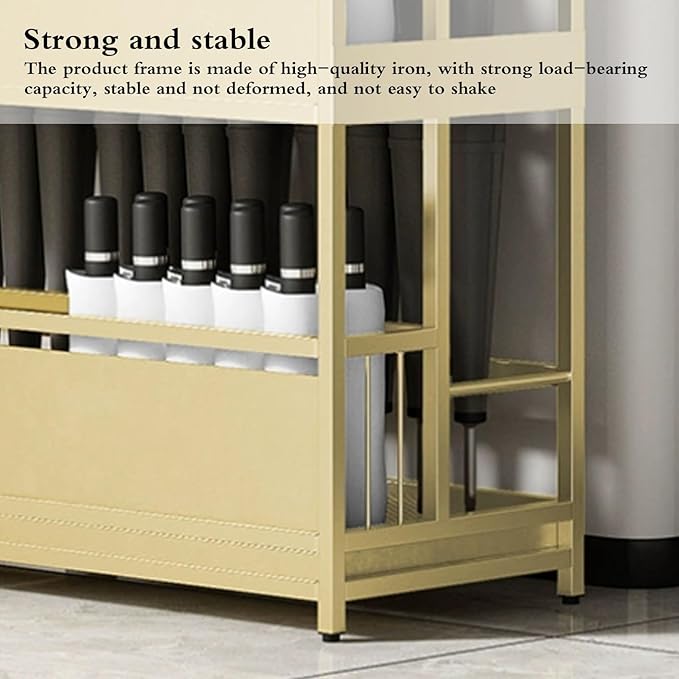 Umbrella stand indoor entryway,umbrella base stand,Umbrella Stand Racks Commercial Metal Umbrella Holder,School Office Hotel Corridor Entrance Umbrella Organizer,umbrella holder for entryway(Black,48*