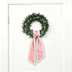 of Decorative Door Swag with Beautiful Scalloped Design Instantly Brightens Entryways and Living Space Trim Garlands Ribbons
