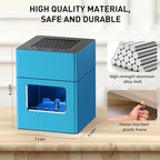 Aluminum Housing Smokeless Ashtray, Multifunctional 3 in 1 Smoke Ashtray with Lighter & USB Rechargeable, HEPA Filter, Home or Office (Blue)