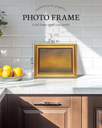 VIYYIEA Vintage Gold Framed Wall Art for Living Room, Landscape Canvas Prints Home Decor, Oil Painting Picture, Bedroom Wall Decor Gifts for Friends or Family -【Afterglow】-(10L x 8W)