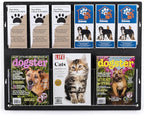Displays2go Tiered Brochure Rack for Wall, 6-12 Adjustable Pockets, Frameless Acrylic - Black (2RP6BLK)