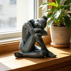 Guichifun Yoga Dancer Statue Home Decoration - Resin Sculpture Modern Creative Home Ballet Dancers Handicrafts Art Ware Shelf Decor Living Room Ornament Gifts 9 x 5.5 x 7.5 Inch