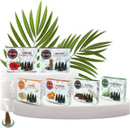 TRUMIRI Exotic Incense Cones - Variety Pack - Total 60 Cone Incense (6 Scents x 10 Conos) - Copal, Oud, Musk, Amber - Cone Incense Scents - Insense Cones - Incent Cone