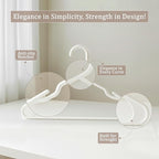 Utopia Home Plastic Hangers 100 Pack - Perfect Space Saving Clothes Hanger - Durable and Strong - Perfect Closet Organizers with Shoulder Grooves (White)