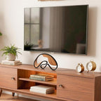 Fumete Mid-Century Modern Wood Abstract Sculpture Wooden Mountain Table Decoration Modern Home Decorative Objects for Mantel Bookshelf Dresser Living Room Office & Entryway Table Decorative