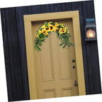 BESPORTBLE Sunflower Swag Decorative Plant Delicate Garland Wreath Wedding Door Swag for Room Wedding