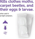 Enoz Lavender Scented Moth Ball Packets, Kills Clothes Moths, Carpet Beetles, Eggs and Larvae, 12 oz Resealable Bag (Pack of 3)