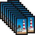 Giftgarden 4x6 Picture Frame Set of 18, Lightweight 4 by 6 Frames Bulk for Gallery Wall Photo Hanging and Tabletop Display, Black