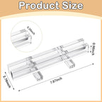 AceOrbit 2 Pcs Display Stand Tile Display Stand for Art Panels Picture Photos Plaques and Warm Glass Art Creations Collectibles Ceramic Tiles Office Trade Show Office, or Gallery (Transparent,Acrylic)
