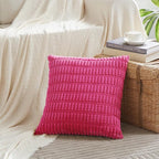 Fancy Homi 4 Packs Decorative Throw Pillow Covers for Living Room Couch Bed, Modern Farmhouse Boho Home Décor Accent Cushion Case, 20" x 20", Hot Pink