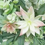 Artificial Succulents Swag, Decorative Swag with Succulents and Eucalyptus Leaves, Wedding Arch Flowers Greenery Plant Swag Farmhouse Floral Garland Table Centerpieces Wall Decor(Green)