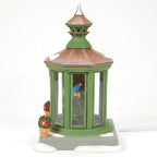 Department 56 Dickens Village Collection 40th Anniversary Limited Edition an Aviary in Honor Lit Building- Hand Crafted Painted Porcelain Christmas Village Houses with Lights Home Decor, 5.9 Inch