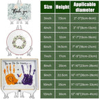 LonlyEagle 6 Pack 8 Inch Clear Plastic Easels or Stand/Plate Holders to Display Pictures or Other Items at Weddings, Plate Stands for Home Decoration, Birthdays, Tables