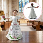 Angel Desktop Resin Statue - Inspirational Gift Statue for Women from Work to Wonder Relax and Enjoy Rose Home Angel Figurine for Worker Woman Inspirational Home Office Decorations Gift