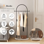 Freestanding Coat Rack with Marble Base Heavy Duty Clothes Rack Stand for Entryway, Bedroom, Living Room, Boutiques-67''H