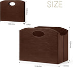 Magazine Rack Floor foldable Magazine Holders Basket Organizer Newspaper Storage Bin Organizer for Home Document File Holder brown
