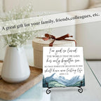 For God So Loved the World that He Gave Wooden Sign - 5" Christian Wooden Plaque With Metal Support - Rustic Tabletop Home, Office Room Decor - Gifts For Family & Friends - A06