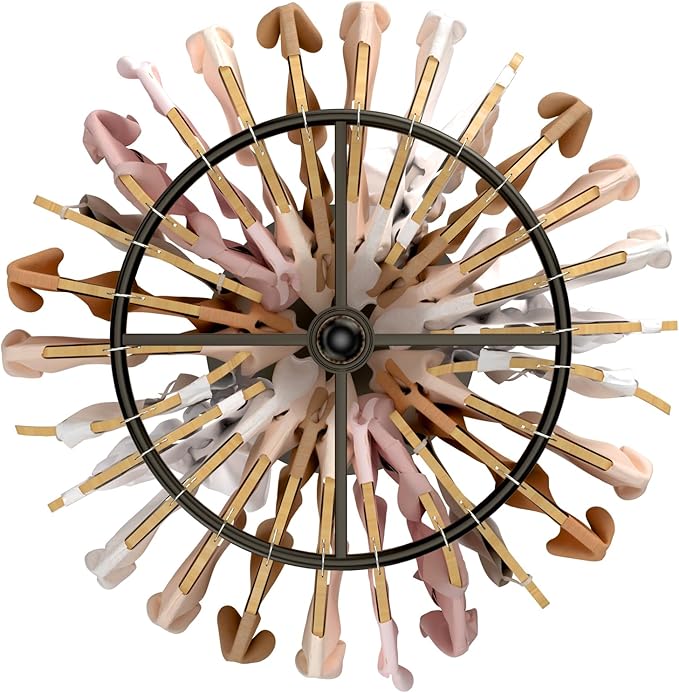 Round Garment Rack, Floor Standing Rotatable Clothing Rack, Portable Retail Display stand for Hanging Clothes Bedrooms Boutiques Commercial Shop Laundry Room