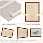 Felt Bulletin Board, 15.7''X 11.8'' corkboard Pin Board for Bedrooms Offices Home Wall Decoration, Self Adhesive Cork Board with 35 Push Pins for Paste Notes, Photos, Schedules (2 Pack)