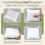 Soaoo Set of 30 Fluffy Throw Pillows Insert Bulk 18 x 18 Inches White, Filled in 400g Polyester Fiber, Decorative Square Pillow for Couch Sofa Bed and Party Supplies